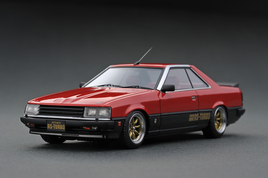 ■イグニッションモデル 1/43 ニッサンスカイライン 2000 RS-ターボ (DR30) レッド ワタナベホイール