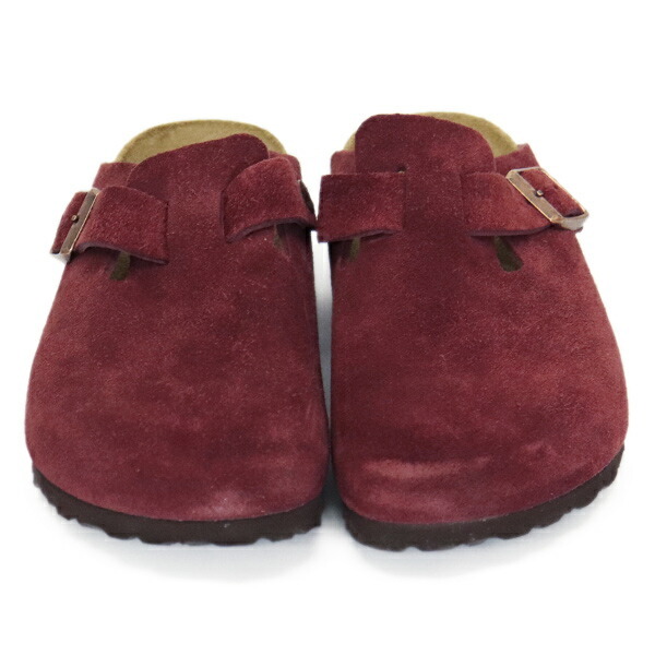 BIRKENSTOCK (ビルケンシュトック) 1028312 BOSTON ボストン スエードレザーサンダル ZINFANDEL ナロー幅 BI377 38-約24.5cm_画像2