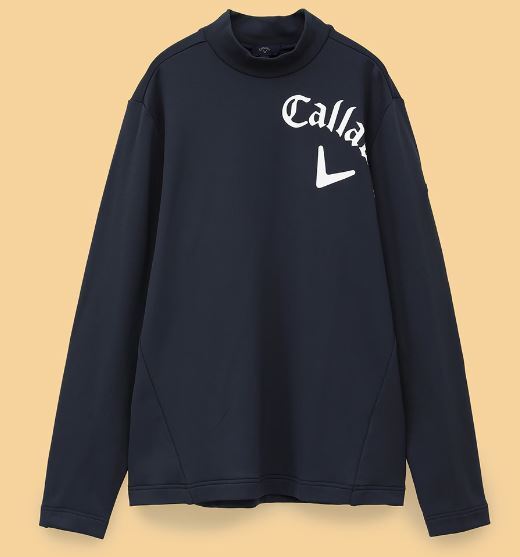 激安超安値 35%OFF《2024年秋冬》キャロウェイ C24233110(1120)ネイビー(L) 長袖モックネックシャツ キャロウェイ