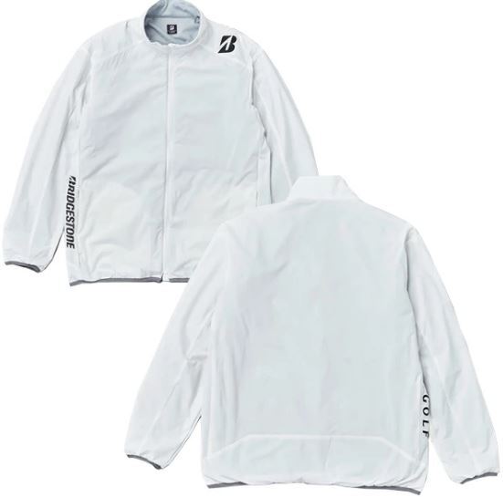 おすすめネット 35%OFF《2024年秋冬》ブリヂストンゴルフ DGM02D 長袖前開きブルゾン 白(L) その他