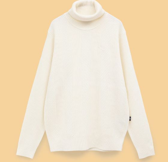 ファッションシーンで話題のこれから流行るブランド12選 35%OFF《2024年秋冬》キャロウェイ 長袖タートルネックニット C24218107(1031)白(M) セーター