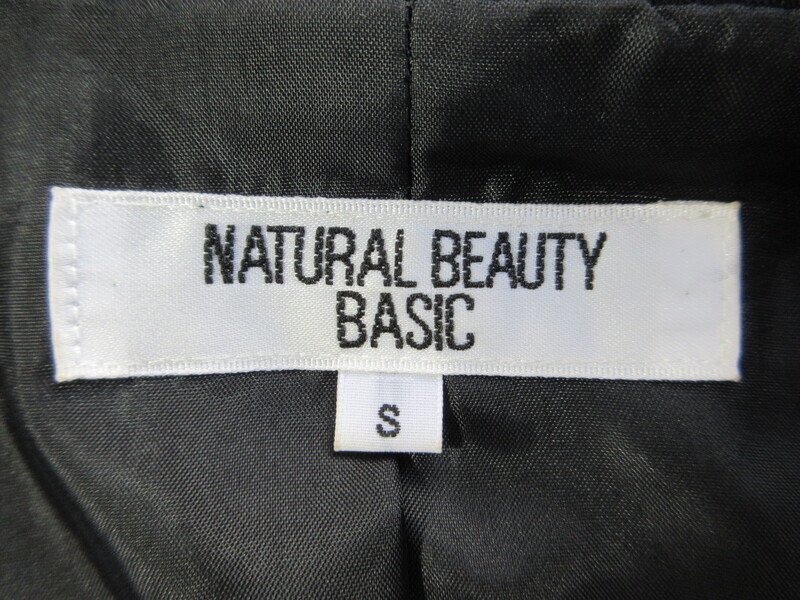 ナチュラルビューティー スーツジャケット 黒 サイズS NATURAL BEAUTY BASIC MF2030_画像3