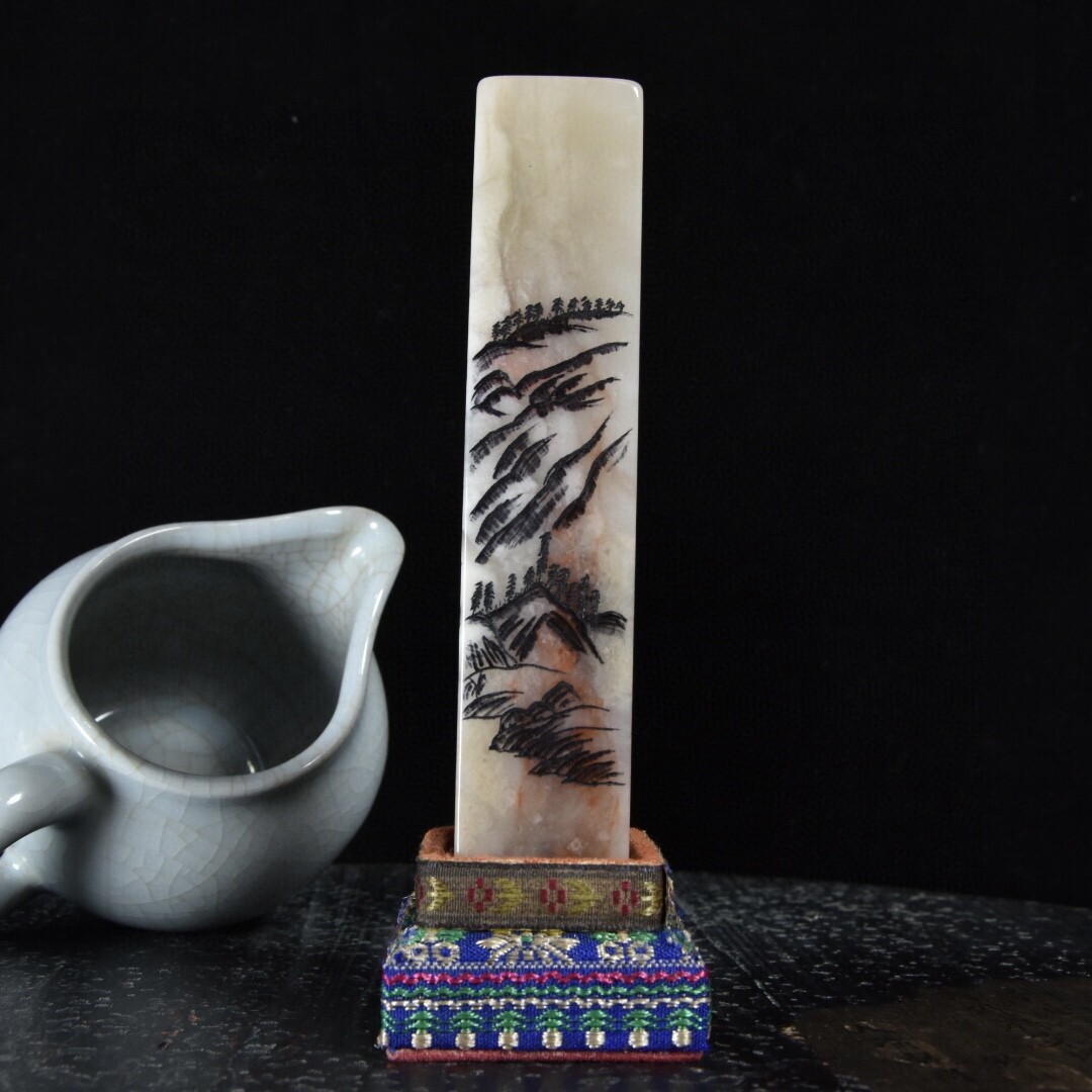 旧蔵　時代物　逸品　筆洗　寿山石　龍獸 清国時代彫刻　筆洗　文房具アンティーク 旧蔵時代物逸品筆洗寿山石龍獸 清国時代彫刻筆洗文房具アンティーク