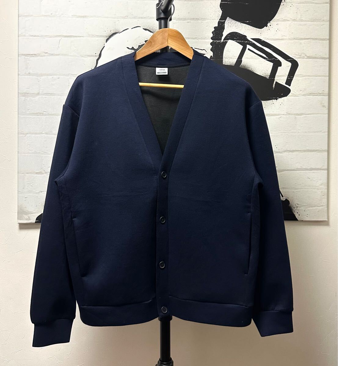 TIGORA テック スウェット カーディガン　NV Size.L