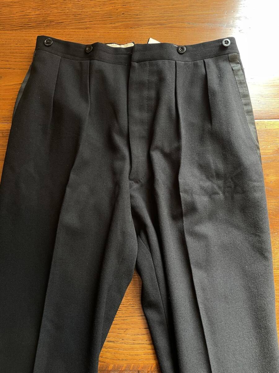 ARNYS 1930s アルニス トラウザーズ フランス ヴィンテージ アンティーク パンツ ズボン タキシード 燕尾服 側章