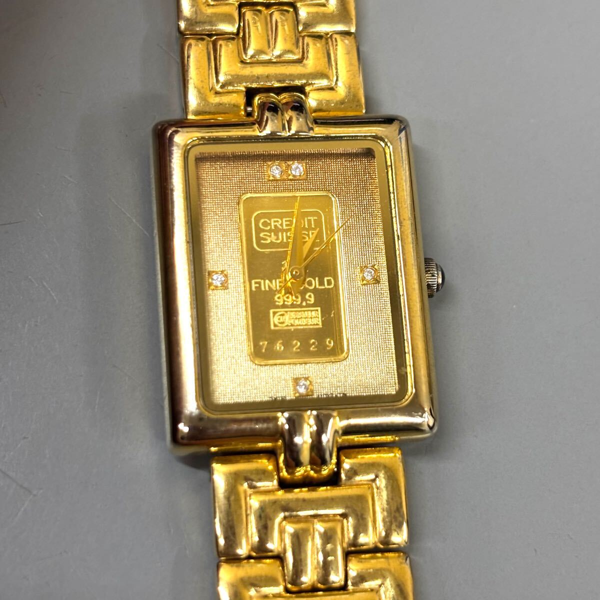 ELGIN インゴット時計 GOLD INGOT1g 999.9 ダイヤエルジン ELGIN - エルジン ELGIN 腕時計 純金 インゴット 999.9 GOLD BAR