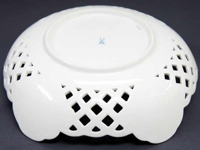 希少品・美品【Meissen マイセン】透かしボウル 23cm ベーシック 希少品・美品【Meissen マイセン】透かしボウル 23cm ベーシック
