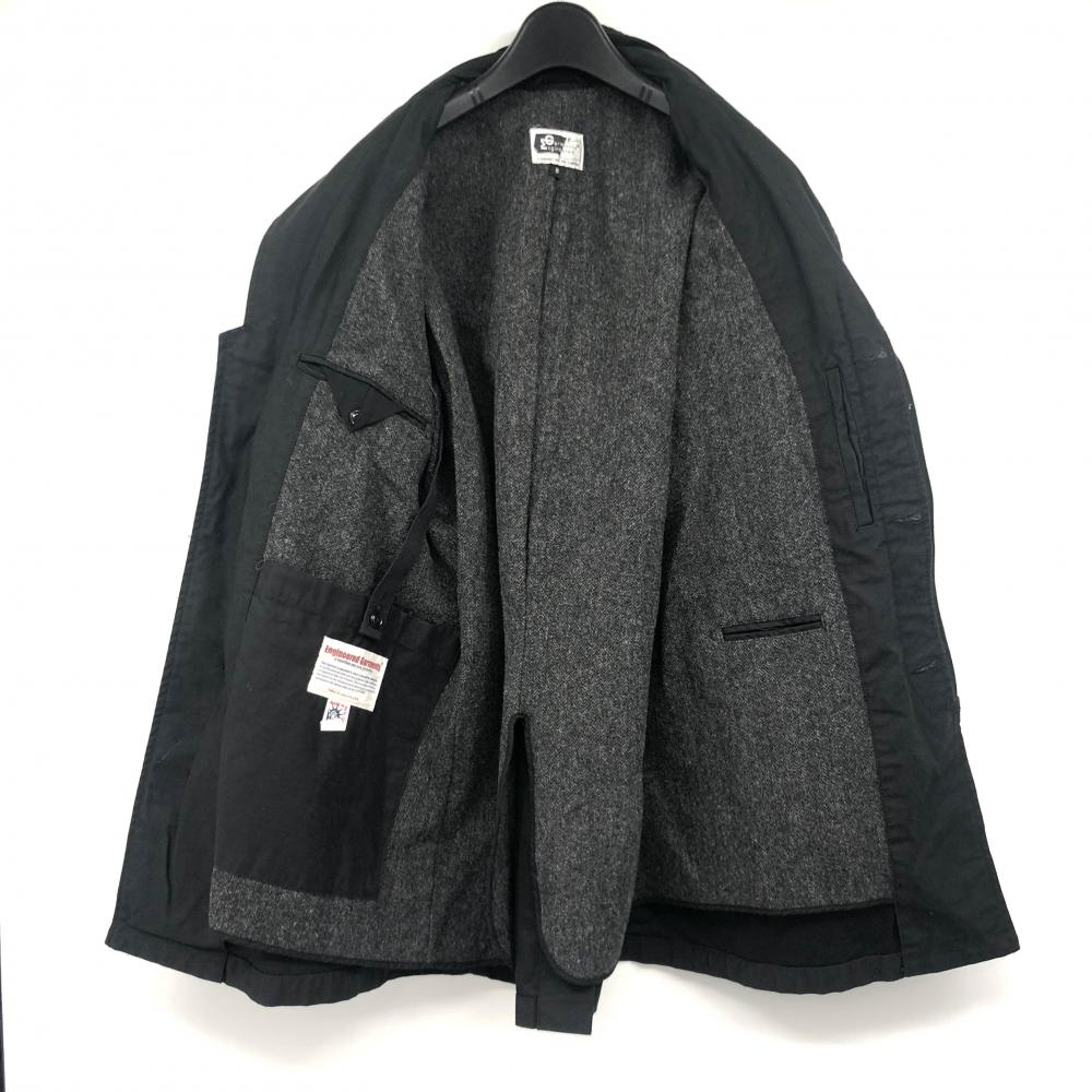 【中古】ENGINEERED GARMENTS ロングコート サイズS ブラック エンジニアドガーメンツ[240017662553]