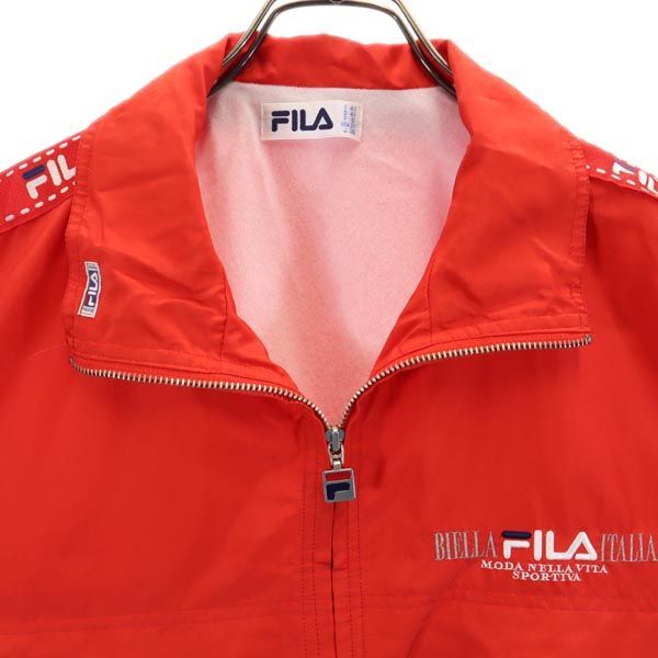 フィラ BIELLA ITALIA ブルゾン S レッド FILA ジャケット メンズ