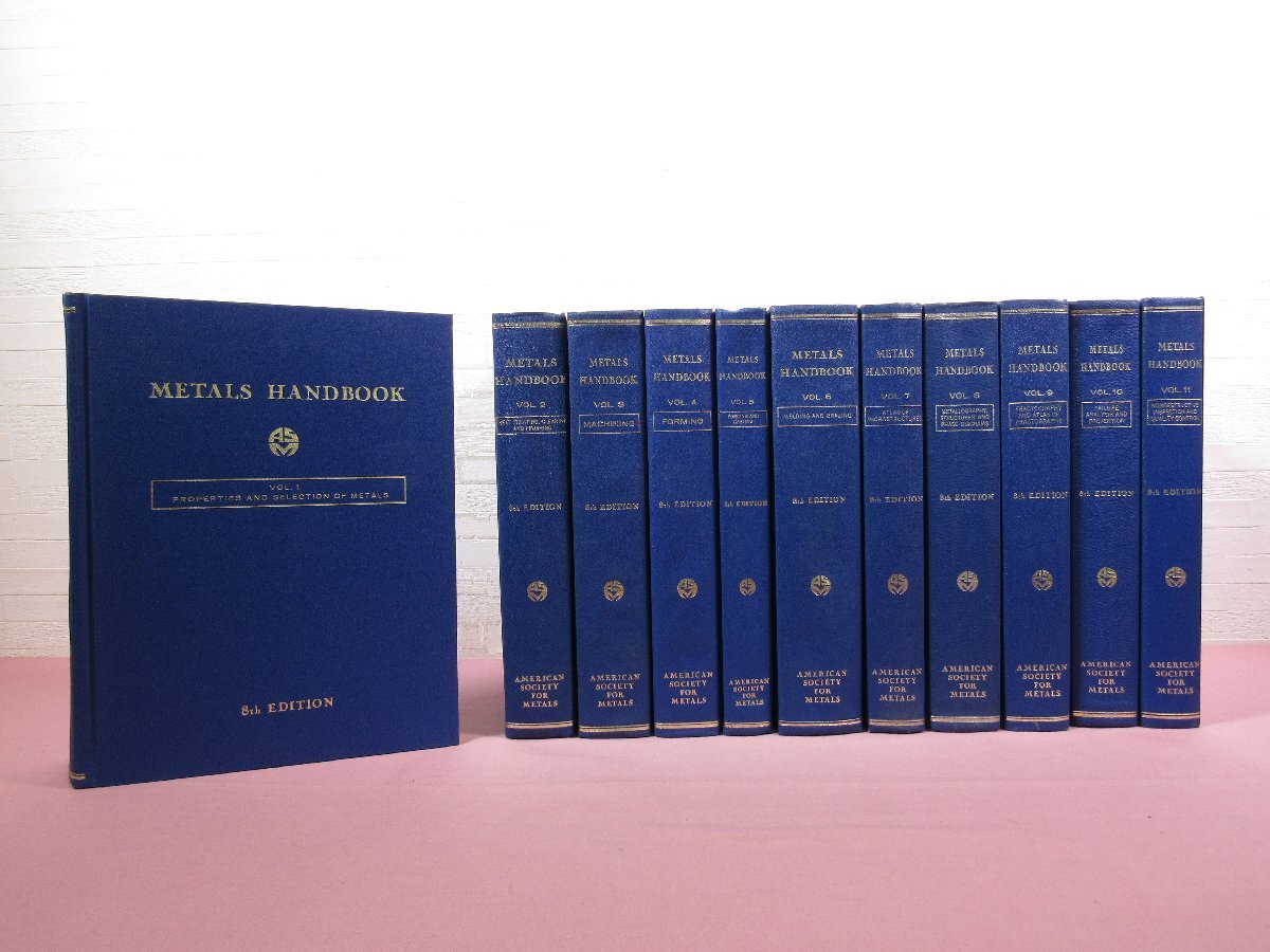 * иностранная книга [ METALS HANDBOOK 8th EDITION 1~11 совместно 11 шт. комплект ] American Society for Metals металл 