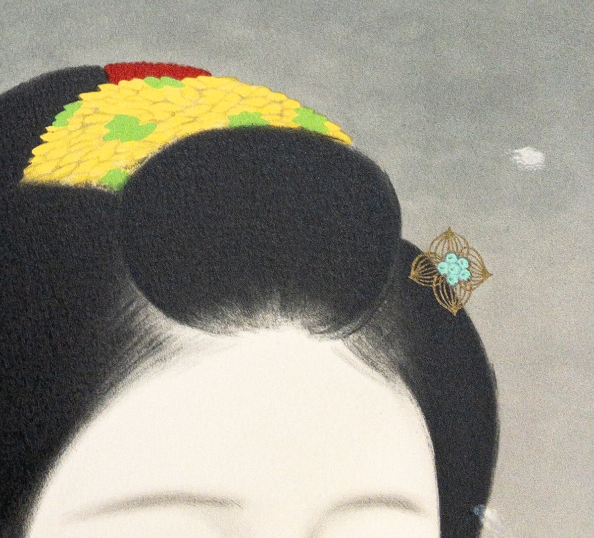SHIN】髙木義夫 「雪」 リトグラフ ed.138/250 額装 美人画 日本 SHIN】髙木義夫 「雪」 リトグラフ ed.138/250 額装 美人画 日本