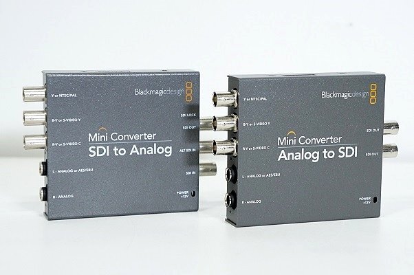 Blackmagic Design ミニコンバーター 2台セット▲Analog to SDI ＋ SDI to Analog 中古▲送料無料
