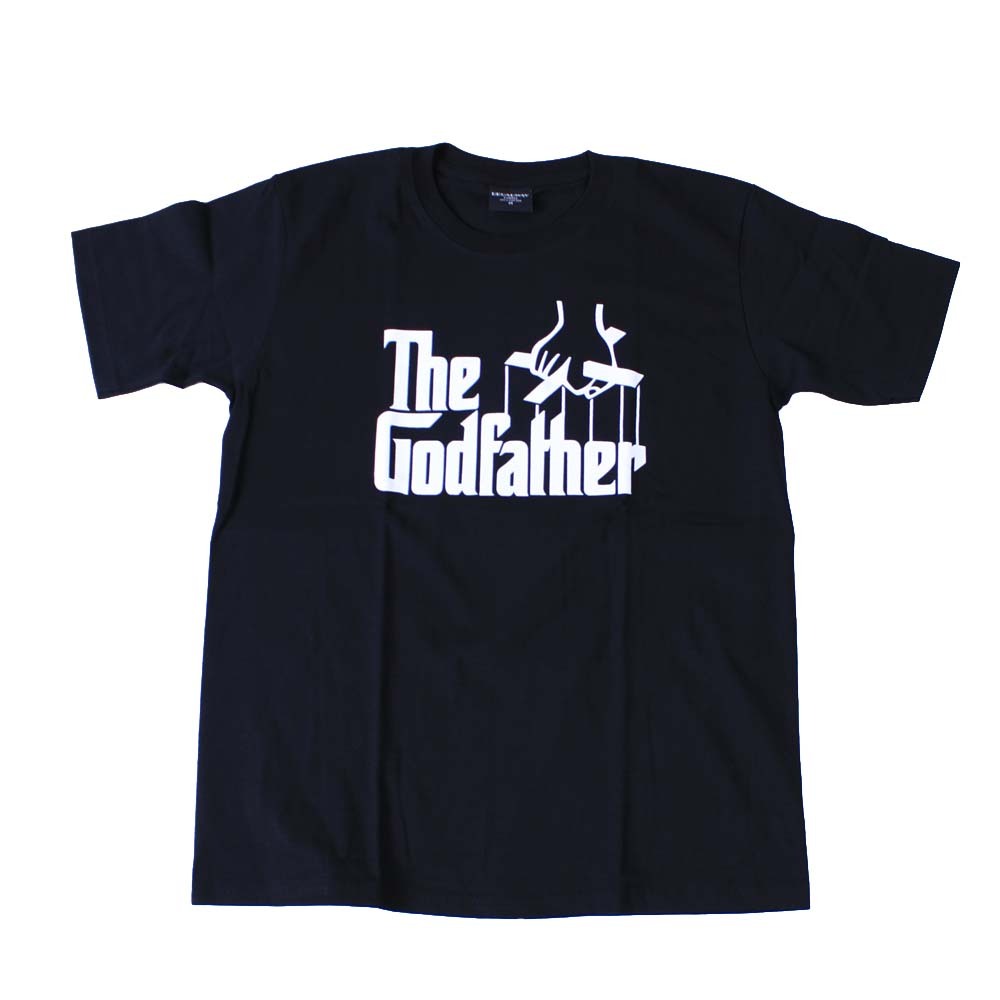 bw1●新品 黒 XLサイズ●ゴッドファーザー THE GODFATHER 半袖Tシャツ//バンドTシャツ ロックTシャツ 映画