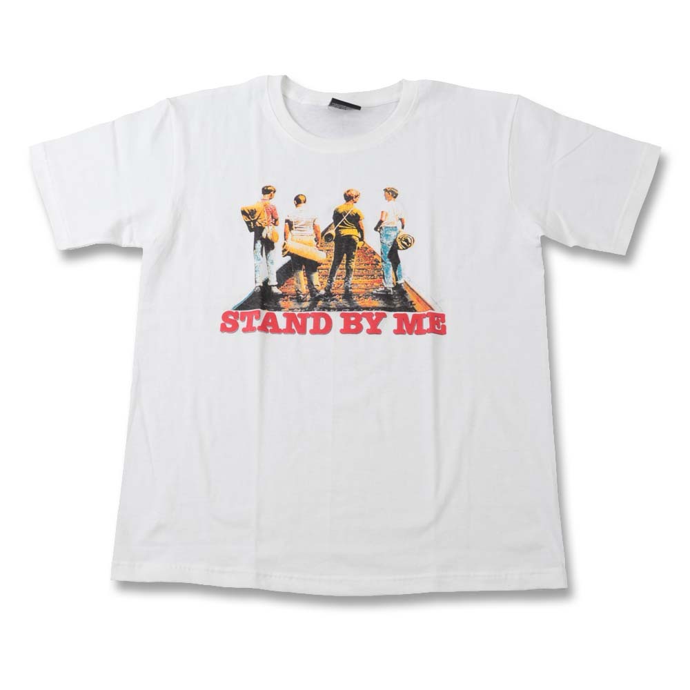 bw1●新品 白 XLサイズ●スタンドバイミー STAND BY ME 半袖Tシャツ//バンドTシャツ ロックTシャツ 映画