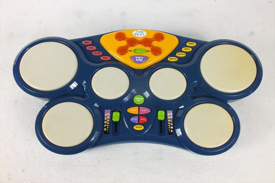 ★ メーカー表記見当たらず DRUM-A-TUNE SET おもちゃドラム 中古 現状品 241001C4613_画像2