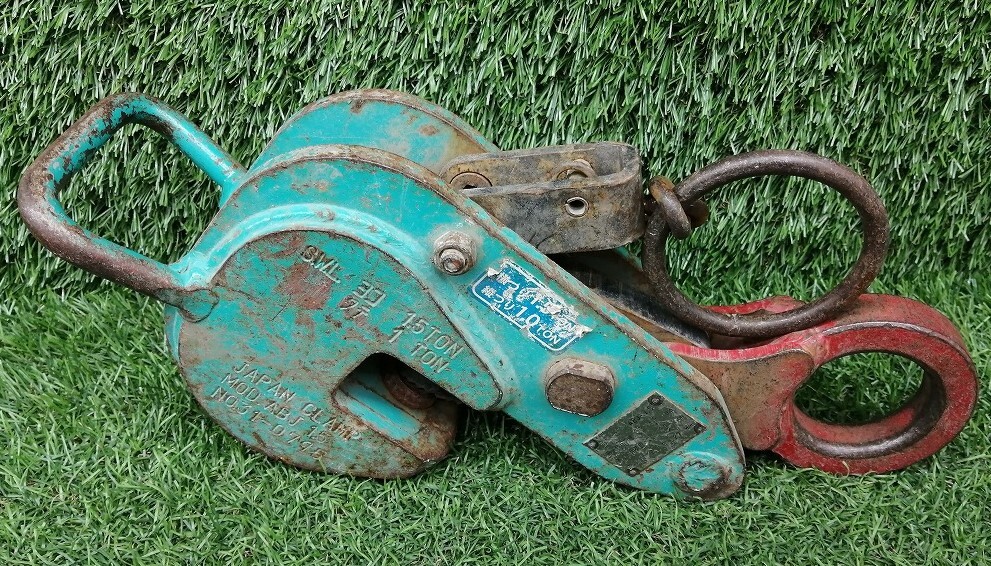 中古品 日本クランプ 使用荷重 タテ1.0t ヨコ1.5t 横つり・縦つり 中古品 日本クランプ 使用荷重 タテ1.0t ヨコ1.5t 横つり・縦つり