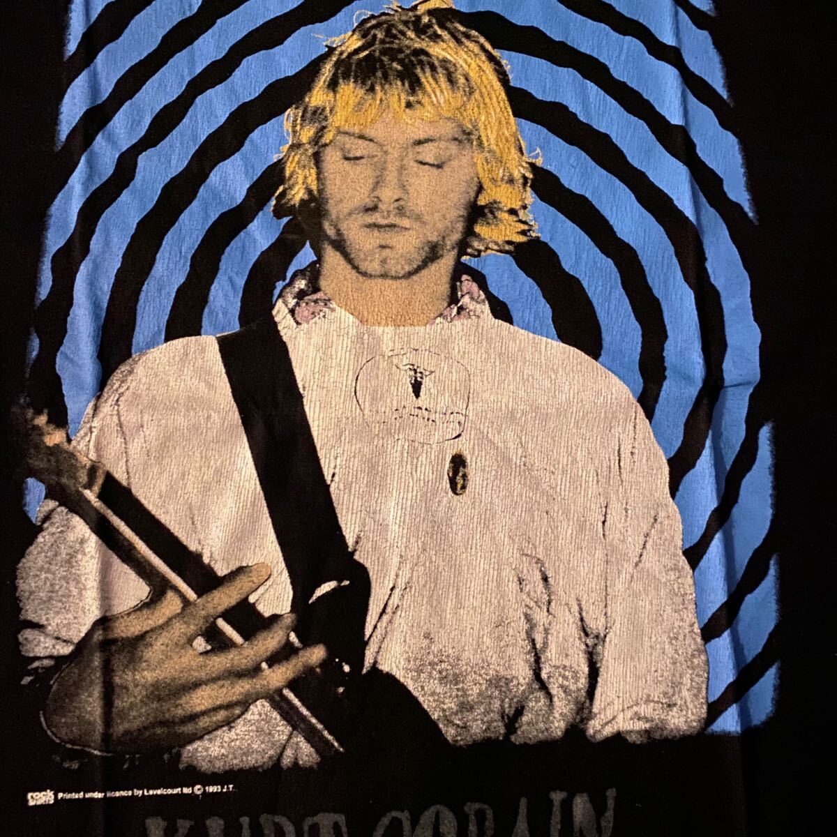 L KURT COBAIN カートコバーン 渦巻き グルグル ラップT バンドT L KURT COBAIN カートコバーン 渦巻き グルグル ラップT バンドT