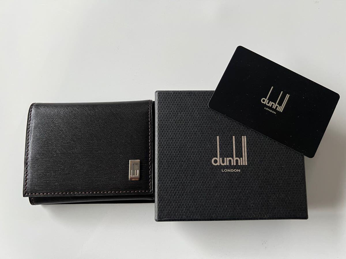 ✨新品未使用・箱付き✨　dunhill ケース　小銭入れ　ハーネス　刻印 ☆dunhill 小銭入れ 未使用 箱付き