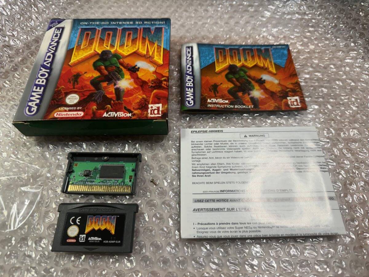 GBA 欧州UK版 Doom / ドゥーム 中古 完品 純正 動作確認 状態 GBA 欧州UK版 Doom / ドゥーム 中古 完品 純正 動作確認 状態
