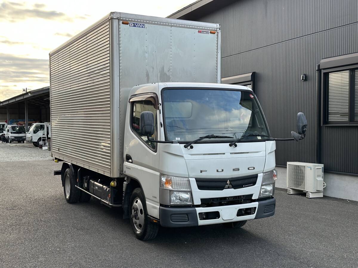 動画有！売り切り！H27年 三菱 キャンター アルミバン 積載2000kg 2.9L ディーゼル デュオニック エンジン好調！佐賀福岡
