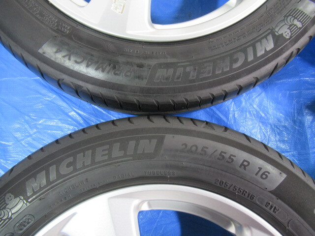 バランス済 OZ MSW 16-7J 4H/108 ET25 + MICHELIN 205/55R16 中古4本！プジョー 2008 307 307CC 307SW 308 406！Z00877