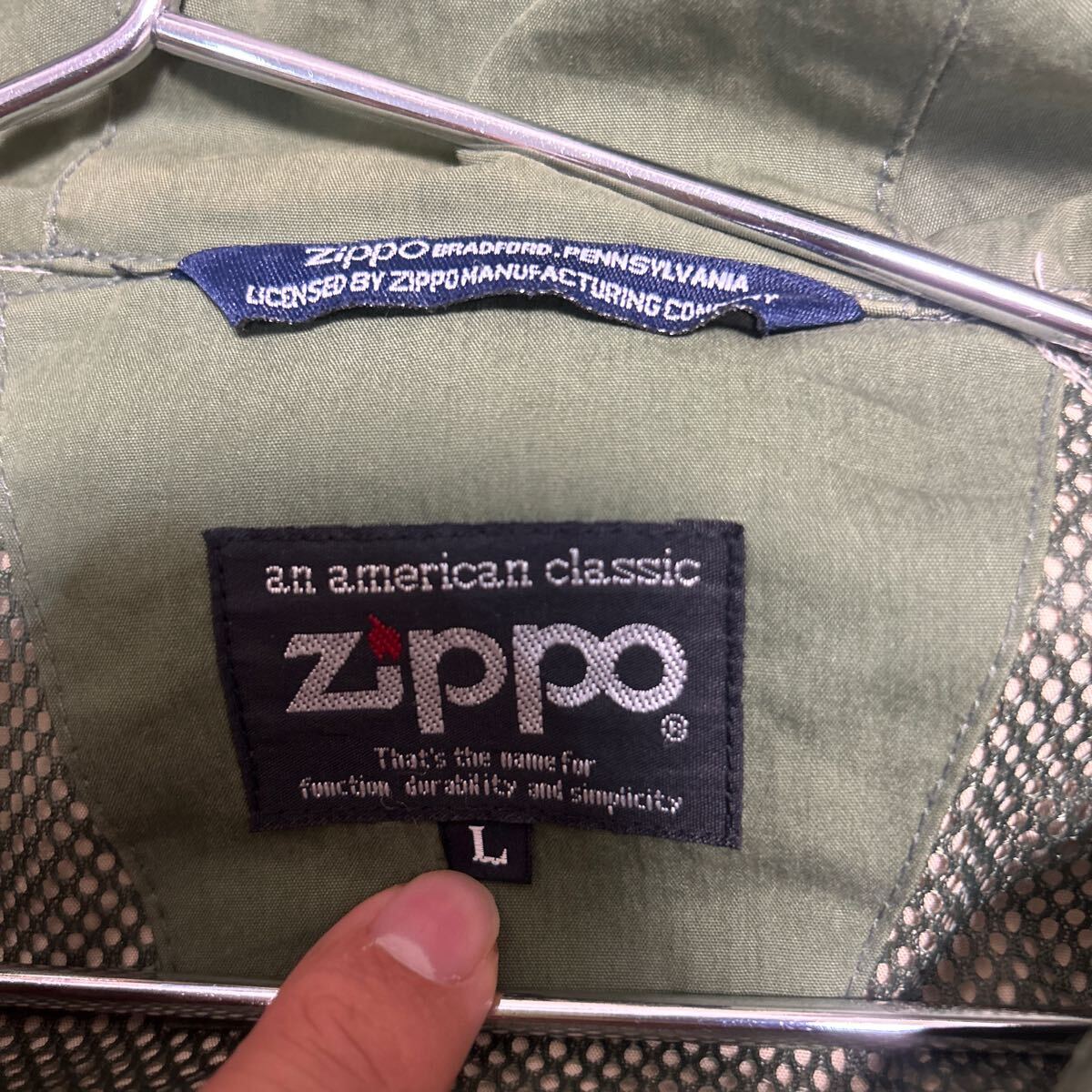 ★ヴィンテージ激レア★ Zippo ジッポ　パーカー　ジャケット　Lサイズ_画像9