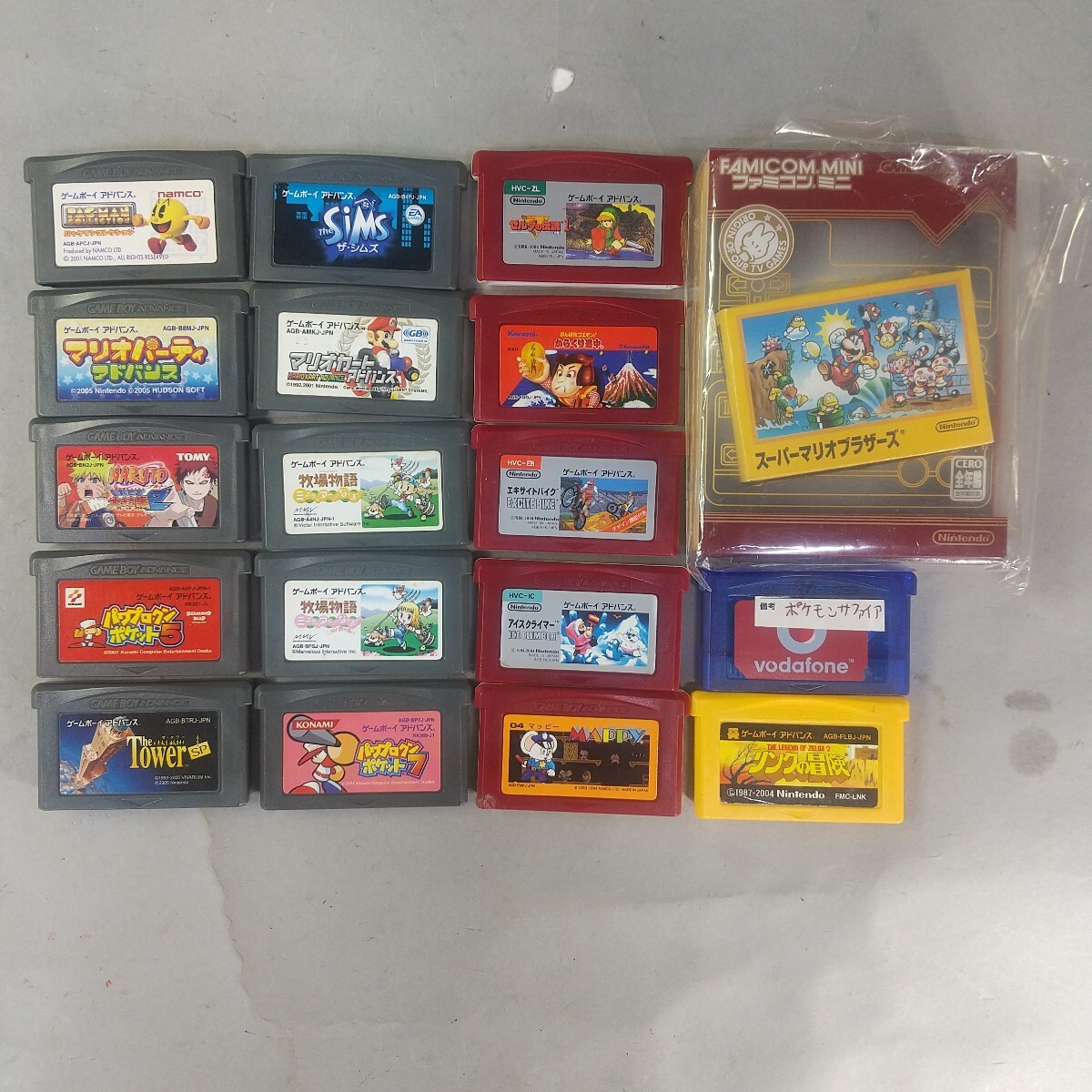GBA ゲームボーイアドバンス ファミコンミニ 18本まとめて GBA ゲームボーイアドバンス ファミコンミニ 18本まとめて