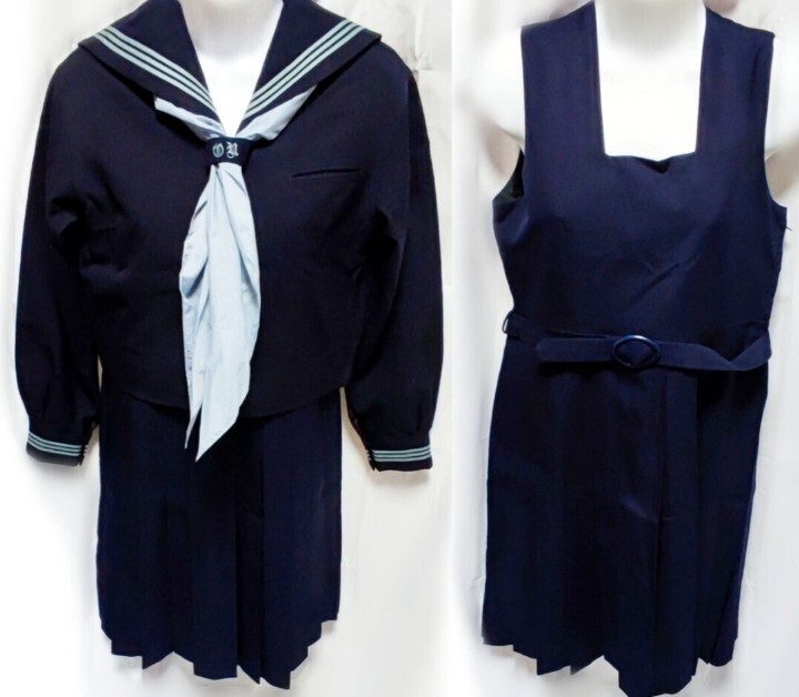 東京都 大妻高校の制服・セーラー服 夏服セット パリス