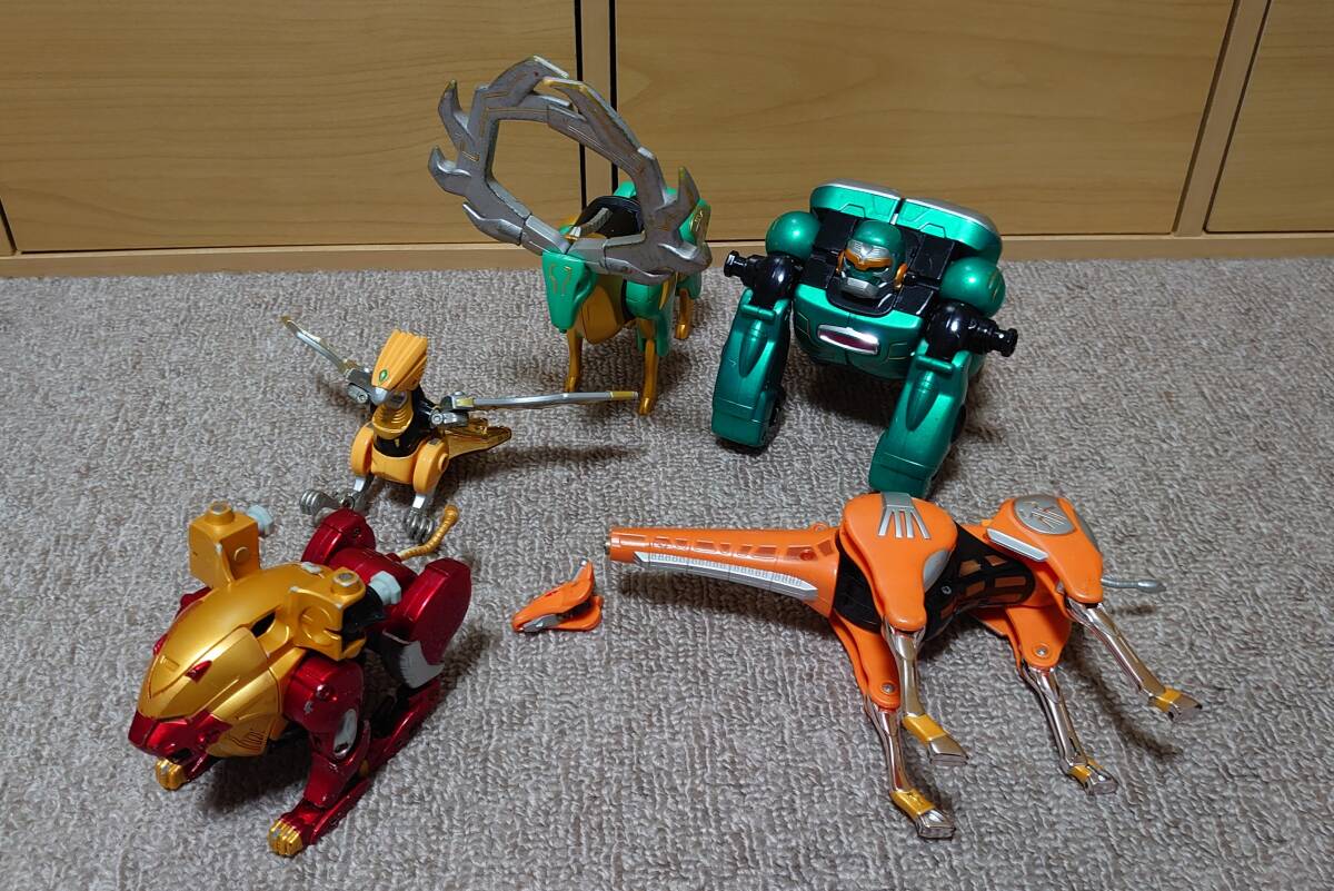 百獣戦隊 ガオレンジャー DX版 パワーアニマル 5個セット 中古品