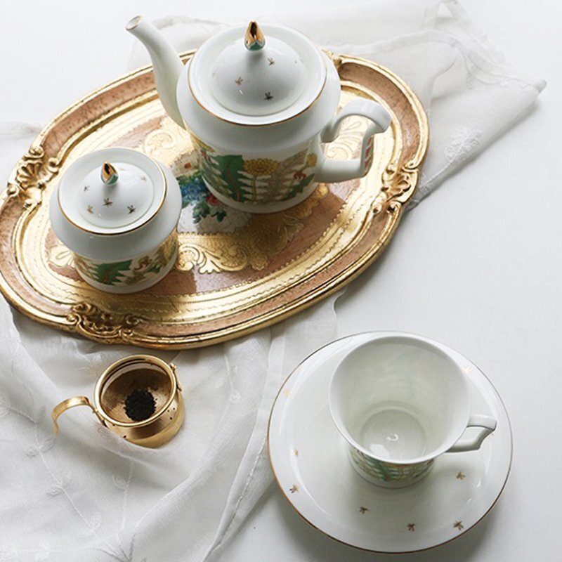 新品 ロシア ロイヤル lomonosov ティーポット&カップ&ソーサー 新品 ロシア ロイヤル lomonosov ティーポット&カップ&ソーサー