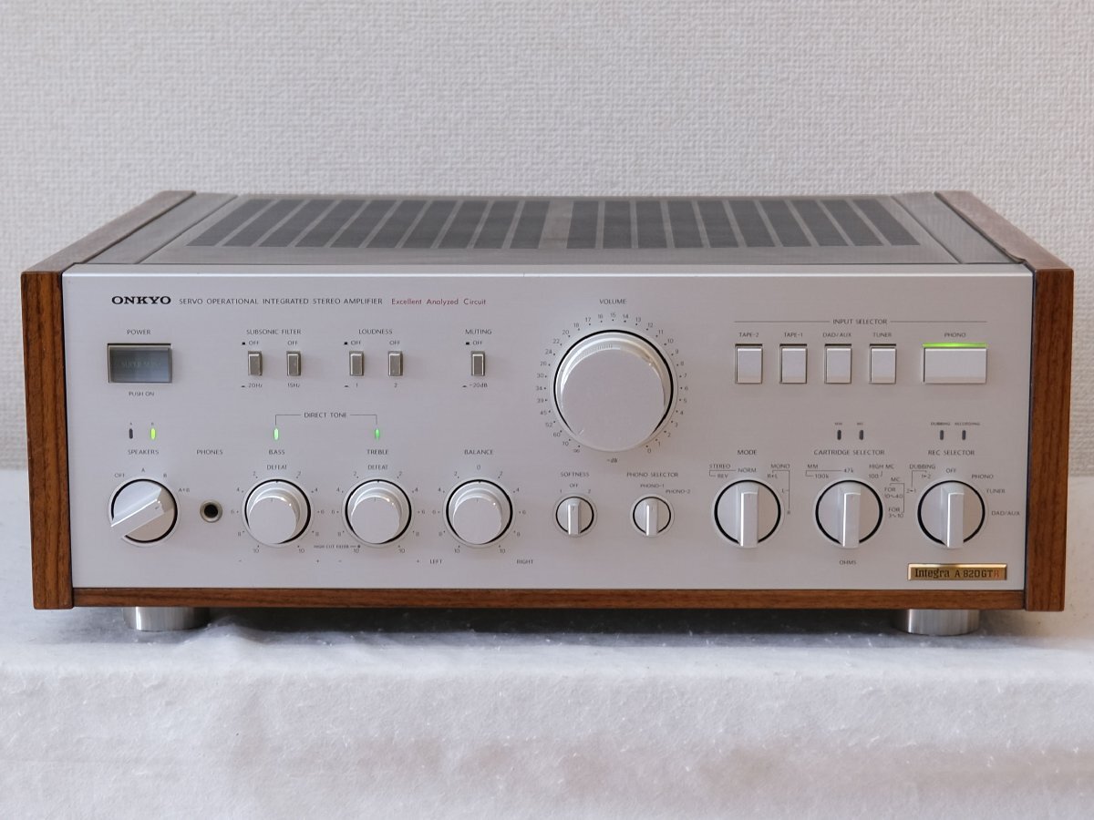 ONKYO A-820 GTR ジャンク品 Yahoo!オークション - 『ONKYO Integra A-820 GTR』 オンキョー