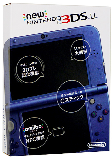 中古】任天堂 Newニンテンドー3DS LL メタリックブルー 液晶画面 中古】任天堂 Newニンテンドー3DS LL メタリックブルー 液晶画面