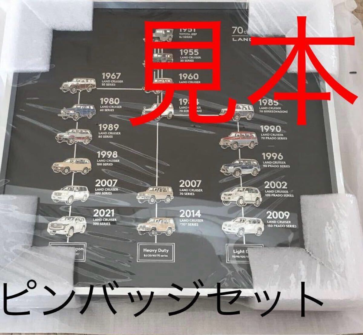 ランクル ピンバッジ 希少品】ランクル70th記念 ランドクルーザーピンバッジセット