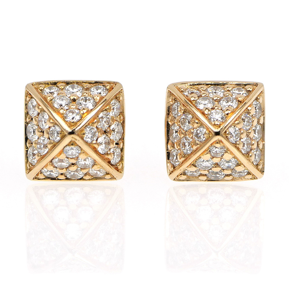 [ название восток ] Hermes серьги Crew *du*H 750PG K18 розовое золото бриллиант ювелирные изделия прочее 