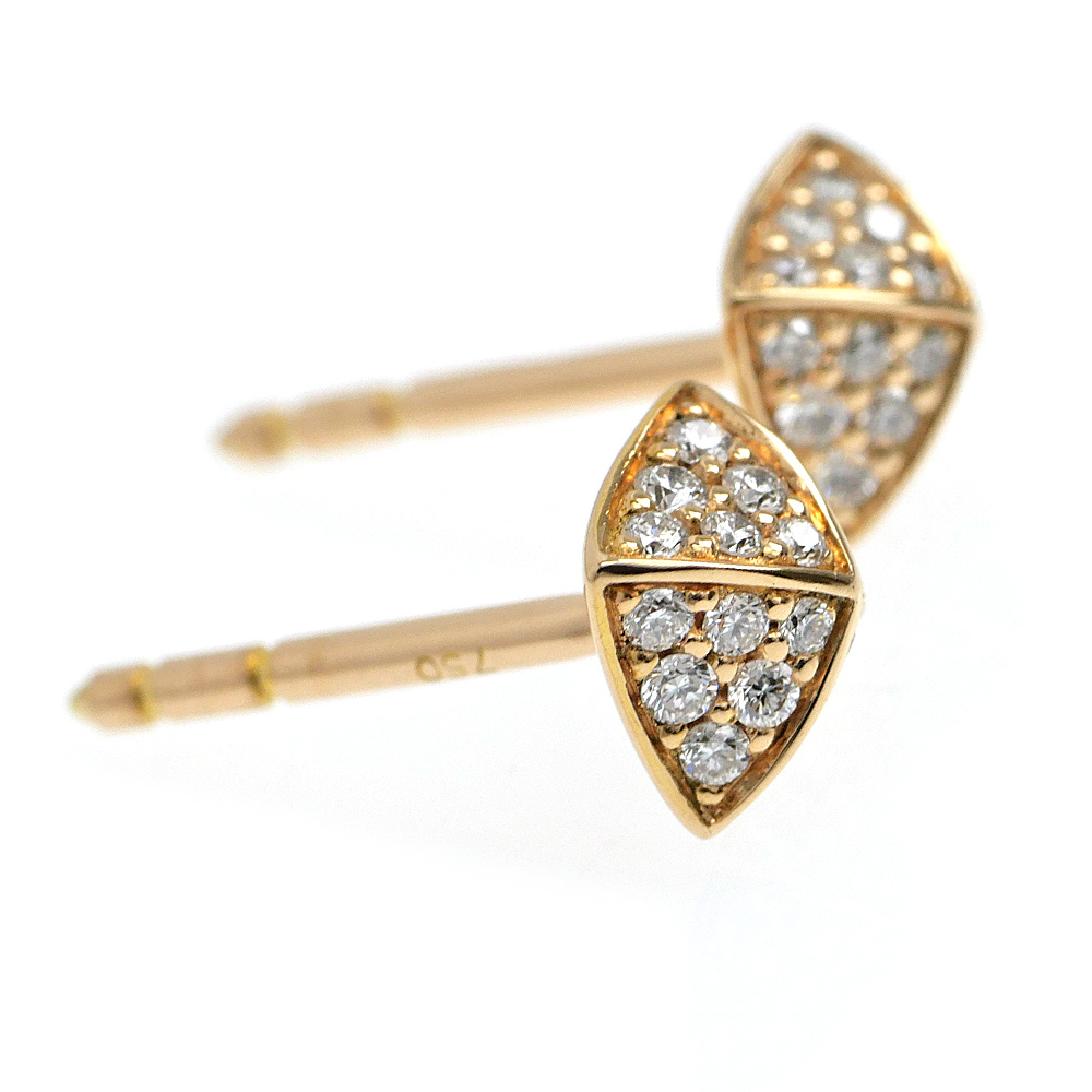 [ название восток ] Hermes серьги Crew *du*H 750PG K18 розовое золото бриллиант ювелирные изделия прочее 