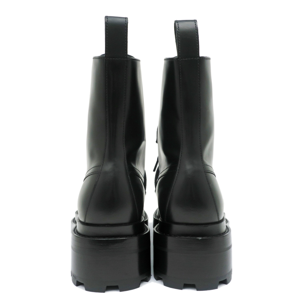 【名東】エルメス ブーツ ファンク 38 BK 黒 SV金具 ケリーバックル レディース アパレル 女 靴