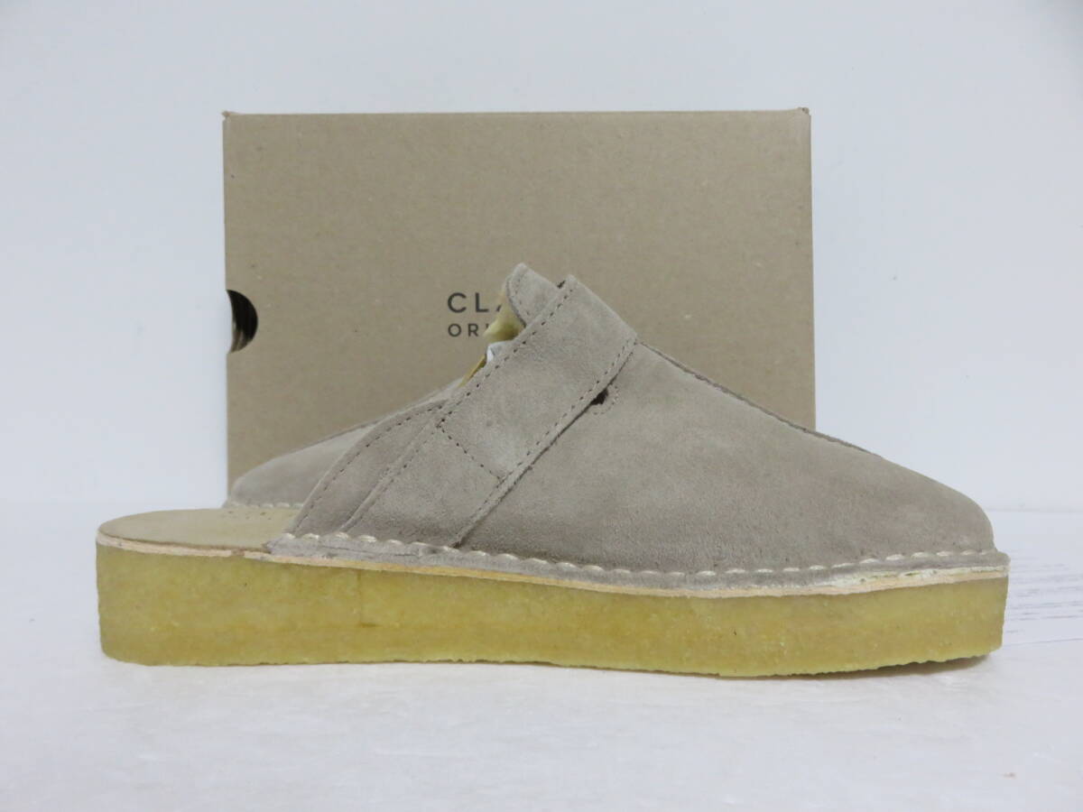 定価2.8萬(wàn) 新品 Clarks Originals Trek Mule Sand Wlined ベージュ 4 スエード ポルトガル制 クラークス トレック ミュール ボア サンダル