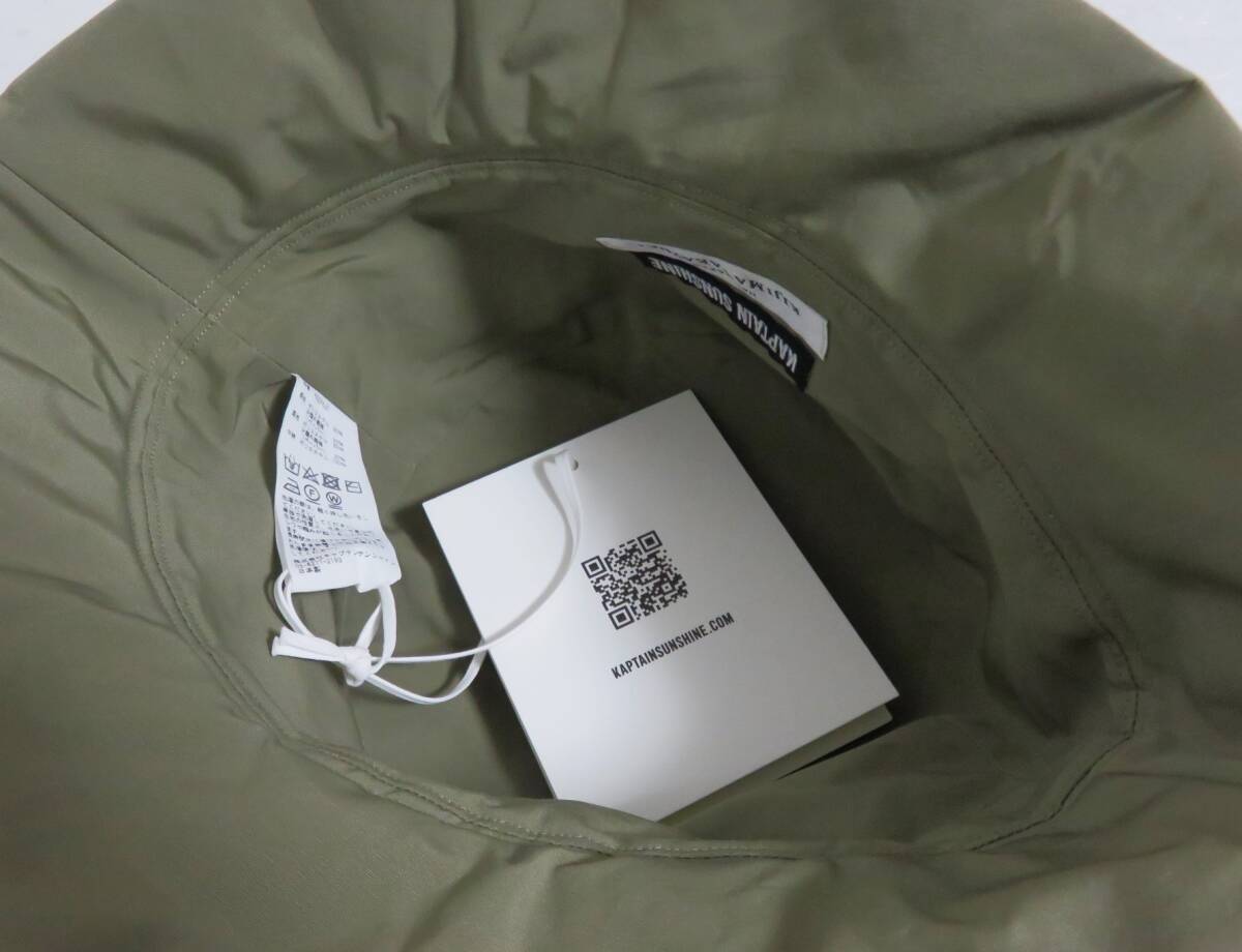 新品 KAPTAIN SUNSHINE × KIJIMA TAKAYUKI Padding Bucket Hat カーキ 日本製 キャプテンサンシャイン キジマ タカユキ バケット ハット_画像4