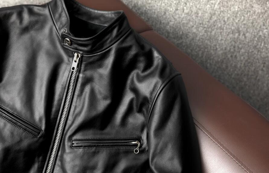 高品質(zhì) 牛革 レザージャケット シングルライダース 革ジャン 本革 メンズファッション カウハイド バイクレザー アメカジ 機(jī)関車 S～5XL