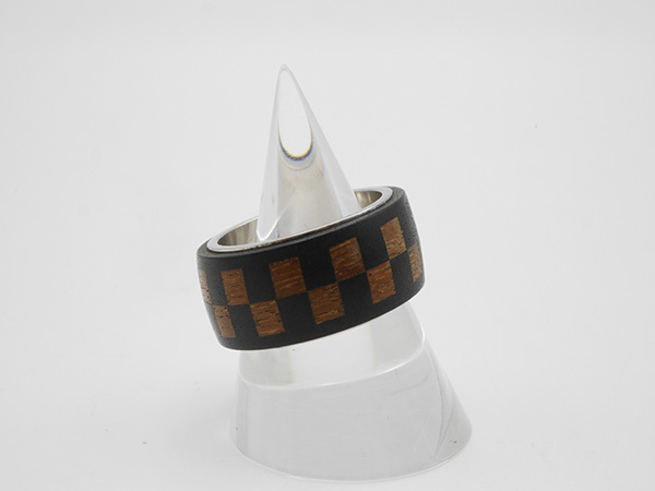  Louis Vuitton LOUIS VUITTON Damier wood ring M99167 Japan size approximately 15.5 number 