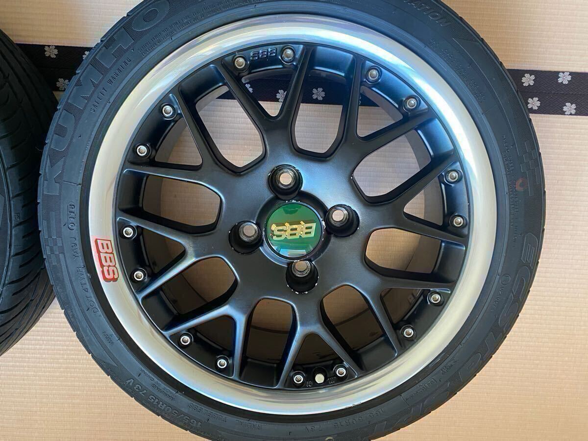 BBS RS772 アルミホイール4本セット15インチ 6J PCD100 4穴 VW純正 