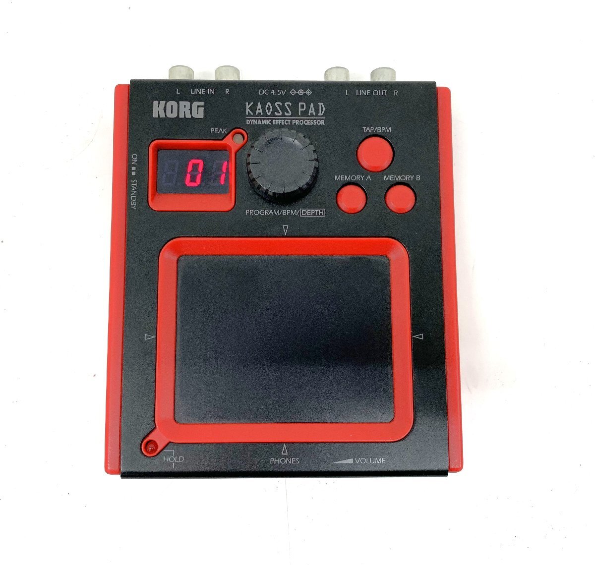 秦野店【現状品】11-88 KORG コルグ mini-KP KAOSS PAD カオスパッド ダイナミックエフェクトプロセッサー 通電確認済み