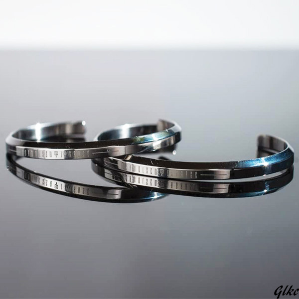 アクセサリー バングル サージカルステンレス シングル ブレスレット ファッション ペアバングル 金属アレルギー対応