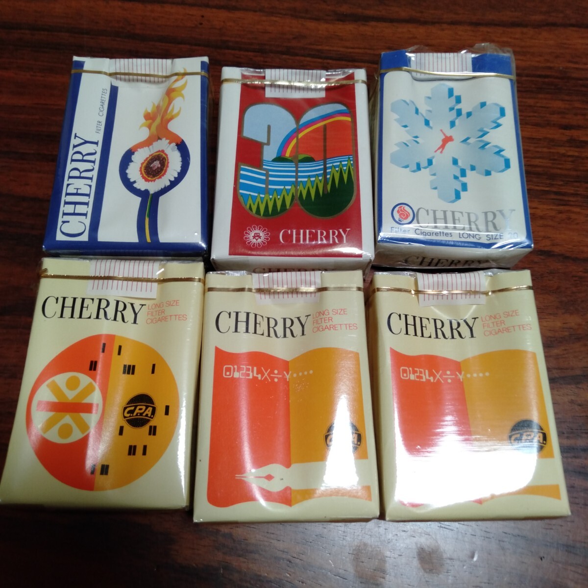 箱村08 レトロ 煙草 空箱 CHERRY MARINA チェリー マリーナ 記念パッケージ 観光地
