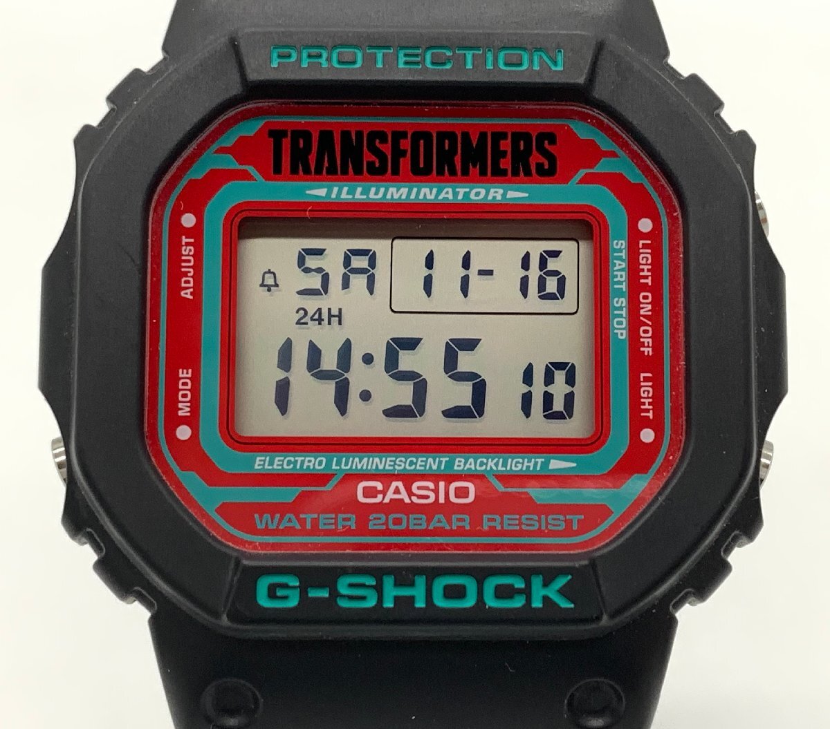 CASIO カシオ G-SHOCK Gショック DW-5600VT トランスフォーマーコラボモデル クオーツ式 デジタル 腕時計 ☆良品☆[771-1116-E5]