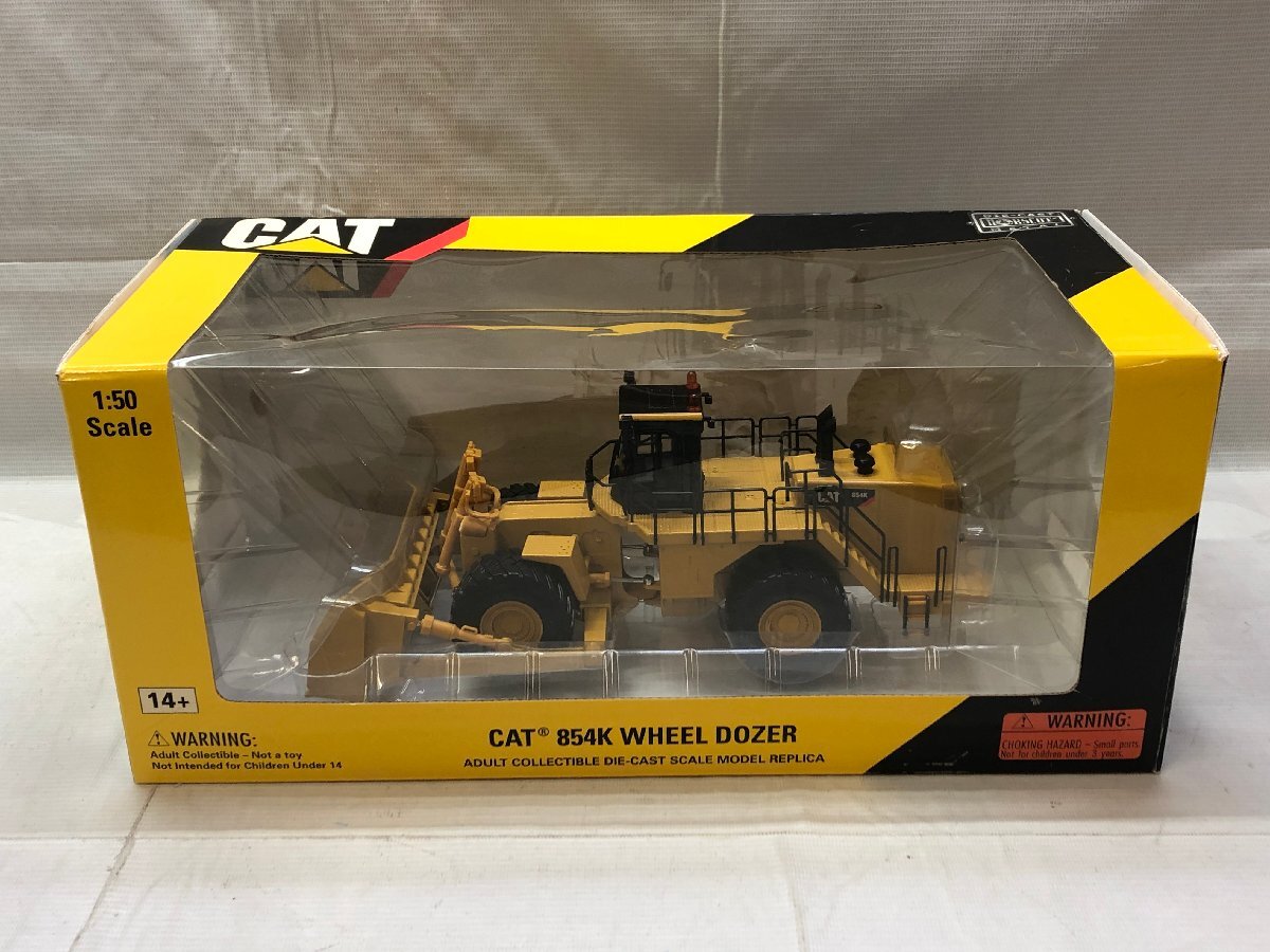 1円～ 訳あり NORSCOT ノ―スコット 1/50 CAT 854K WHEEL DOZER 55231 D350 ミニカー 建機 模型【ジャンク・現状品】[37-1126-7M14]