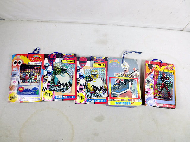 新品　アマダ 電光超人グリッドマン　プロマイド P・Pカード　ギンガマン　ゴーゴーファイブ　ロボコン