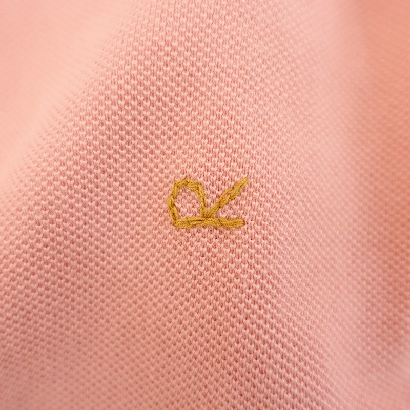 [ обычная цена 1.9 десять тысяч ]45a-rupi- M R45RPM * Hsu pi мака noko. 33 цвет 4 угол Polo *2 рубашка хлопок хлопок длинный рукав розовый (4-2410-78)[40K42]