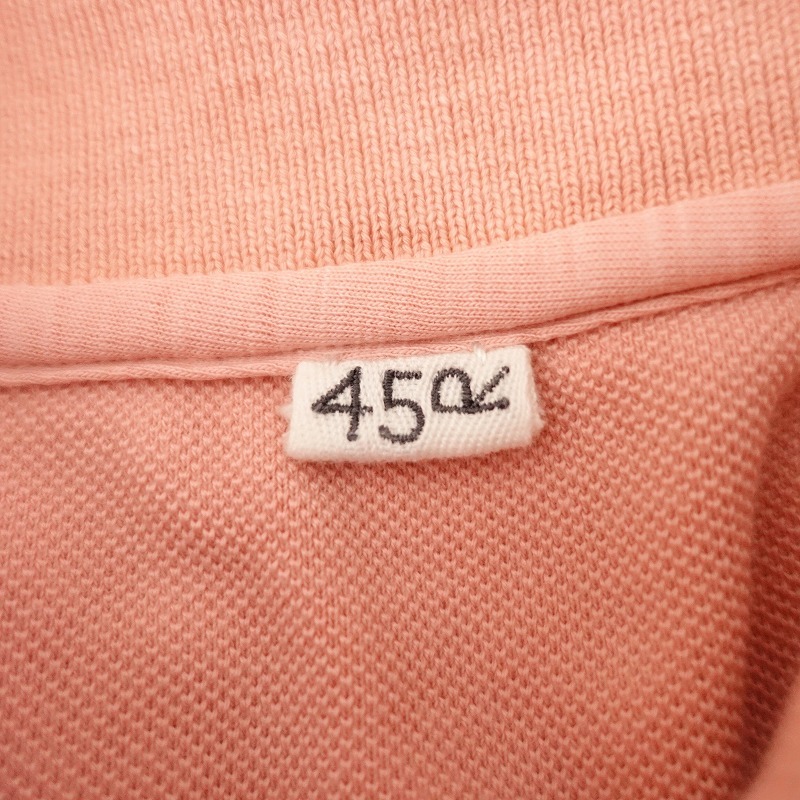 [ обычная цена 1.9 десять тысяч ]45a-rupi- M R45RPM * Hsu pi мака noko. 33 цвет 4 угол Polo *2 рубашка хлопок хлопок длинный рукав розовый (4-2410-78)[40K42]