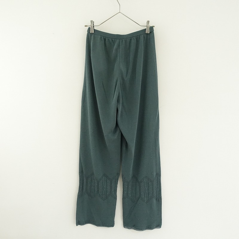 【美品/2024/SS/定価5.2萬(wàn)】ミナペルホネン mina perhonen *summer snow ニットパンツ*36-38レギンス(33-2410-264)【50K42】